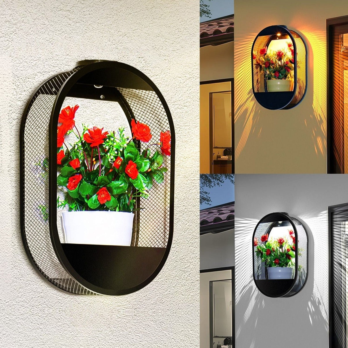 Solárna vonkajšia nástenná lampa – automatické a úsporné osvetlenie 