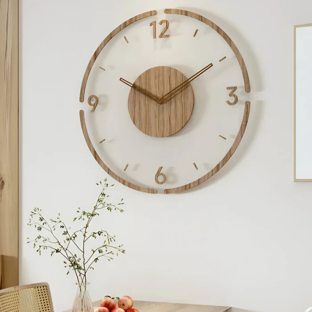 Grande Horloge Murale – Design Élégant Et Moderne