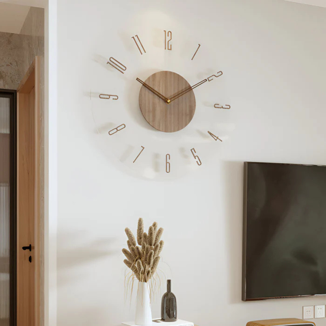 Gran Reloj de Pared – Diseño Elegante y Moderno 
