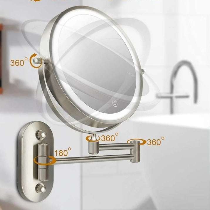 Forstørrelsesspejl med LED - Genopladeligt og nemt at bruge 