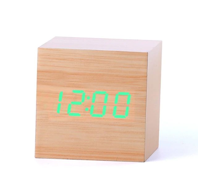 Kube Digital Klokke – Minimalistisk Design Og LED-skjerm 