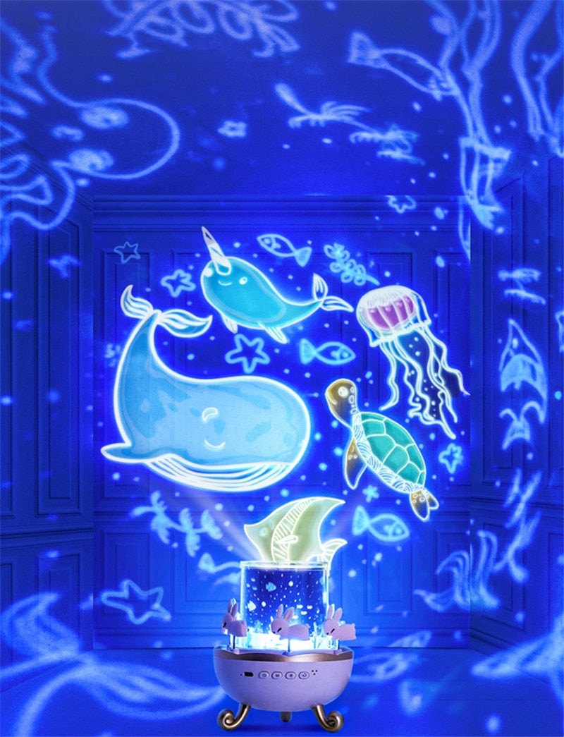 Nattljus Projektor — Stjärnhimmel I Ljus 