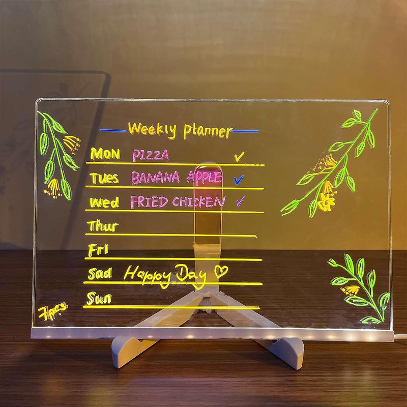 Light-Up Writable Board – Draw, Illuminate, and Start Again Infinitely 