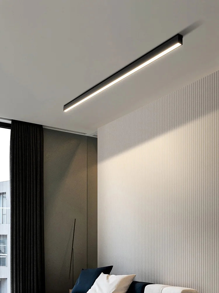 Minimalistyczny sufitowy żyrandol LED - Skandynawski design 