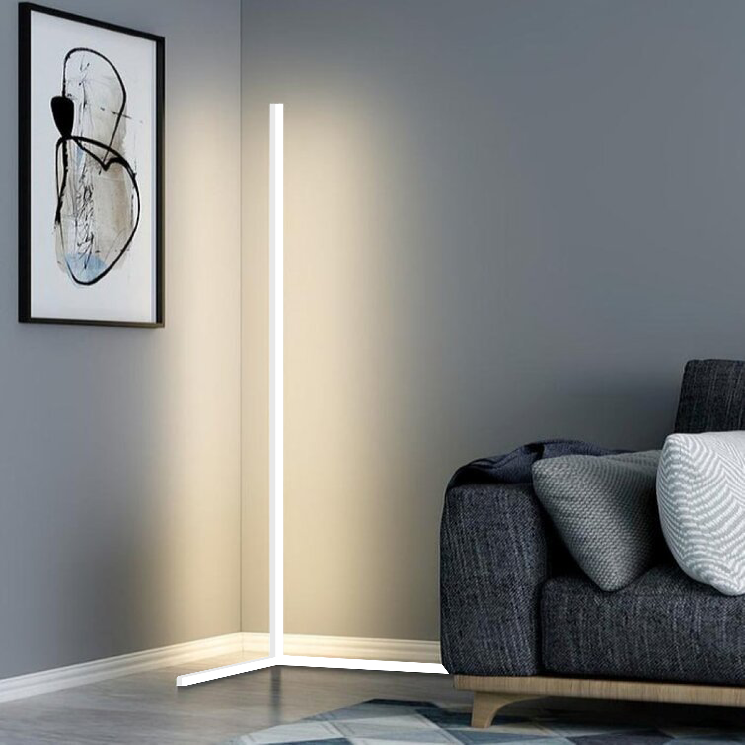 Lampada Angolare LED – Illuminazione Ambientale e Design Minimalista 