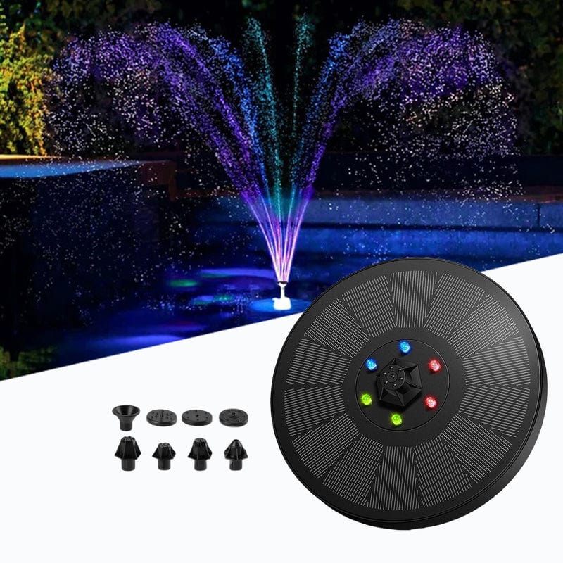 Fontana solare a LED multicolore